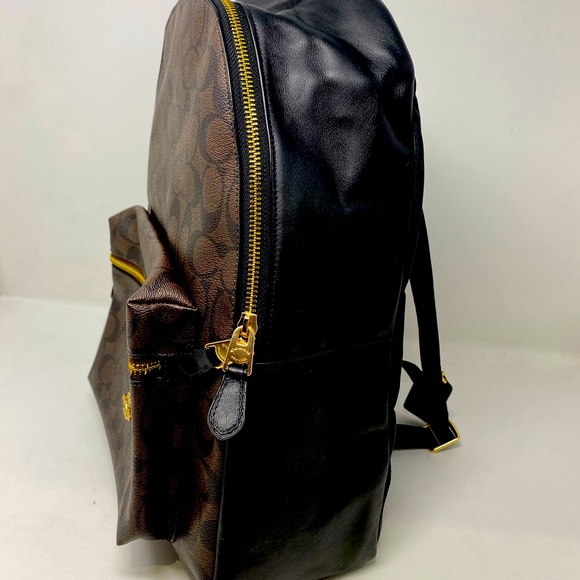 Coach - Charlie Backpack Signature Leather Brown - Picture 4 of 11